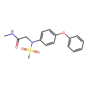 N-methyl-2-(N-methylsulfonyl-4-phenoxyanilino)acetamide structure