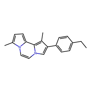 2-(4-Ethylphenyl)-1,8-dimethyldipyrrolo[1,2-a:2,1-c]pyrazine structure