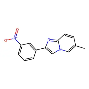 6-Methyl-2-(3-nitrophenyl)imidazo[1,2-a]pyridine structure