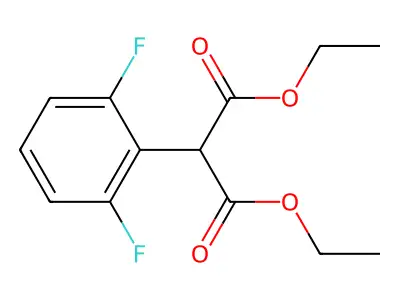 Diethyl 2-(2,6-difluorophenyl)malonate structure