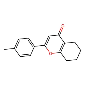 4H-1-Benzopyran-4-one, 5,6,7,8-tetrahydro-2-(4-methylphenyl)- structure