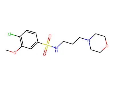 4-Chloro-3-methoxy-N-(3-morpholin-4-yl-propyl)-benzenesulfonamide structure