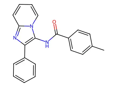 4-Methyl-N-{2-phenylimidazo[1,2-A]pyridin-3-YL}benzamide structure