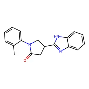 4-(1H-Benzimidazol-2-yl)-1-(2-methylphenyl)-2-pyrrolidinone structure