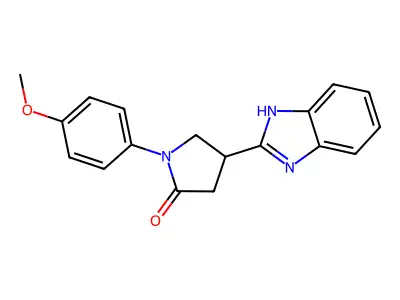 4-(1H-benzimidazol-2-yl)-1-(4-methoxyphenyl)pyrrolidin-2-one structure