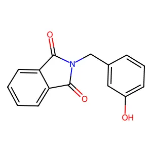 2-[(3-Hydroxyphenyl)methyl]isoindole-1,3-dione structure