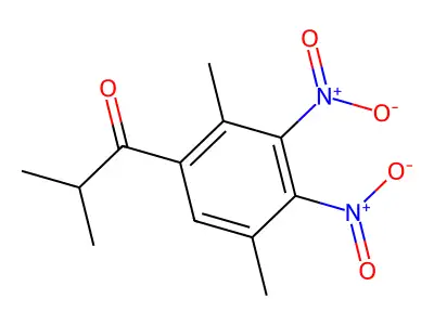 1-{3,4-Bisnitro-2,5-dimethylphenyl}-2-methyl-1-propanone structure