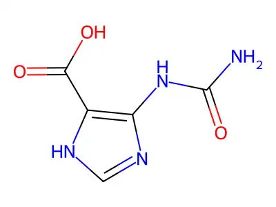 5-脲基咪唑-4-甲酸 structure