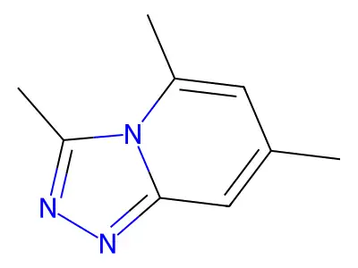 3,5,7-Trimethyl(1,2,4)triazolo(4,3-a)pyridine structure