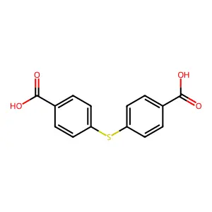 4-(4-Carboxyphenyl)sulfanylbenzoic acid structure