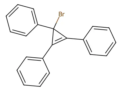 三苯基环丙烯鎓溴化物 structure