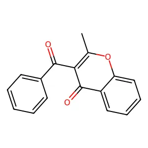 3-benzoyl-2-methyl-4H-chromen-4-one structure