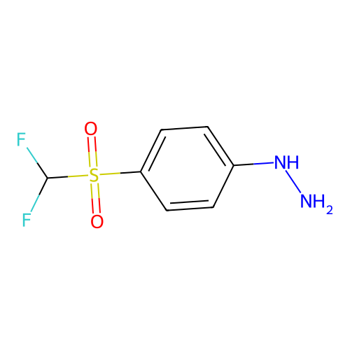 {4-[(Difluoromethyl)sulfonyl]phenyl}hydrazine structure
