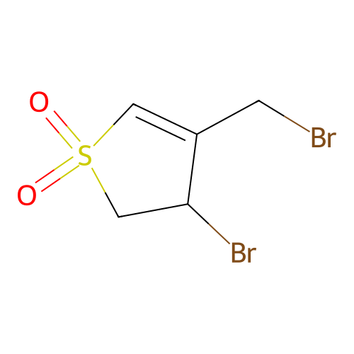3-Bromo-4-(bromomethyl)-2,3-dihydrothiophene 1,1-dioxide structure