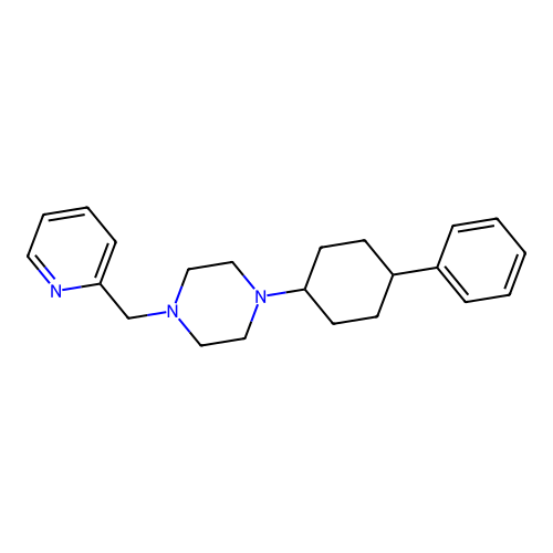 1-(4-Phenylcyclohexyl)-4-(pyridin-2-ylmethyl)piperazine structure