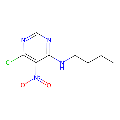 N-butyl-6-chloro-5-nitropyrimidin-4-amine structure
