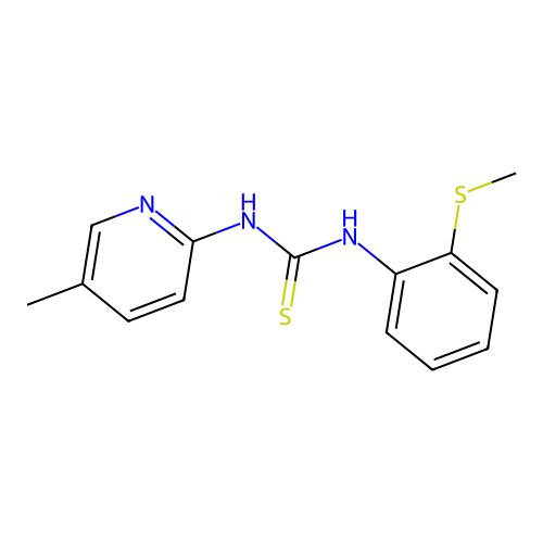 1-(5-Methyl-2-pyridinyl)-3-(2-methylsulfanylphenyl)thiourea structure