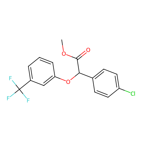 Methyl 4-chlorophenyl-[3-(trifluoromethyl)phenoxy]acetate structure