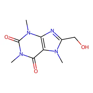 Caffeine, 8-(hydroxymethyl)- structure