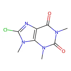 8-Chloro-1,3,9-trimethyl-1H-purine-2,6(3H,9H)-dione structure