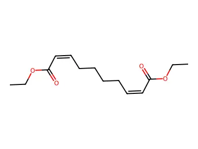 Diethyl deca-2,8-dienedioate structure