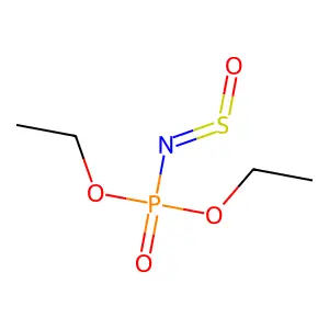 Diethyl N-(oxo-lambda~4~-sulfanylidene)phosphoramidate structure