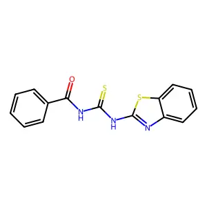 N-(1,3-benzothiazol-2-ylcarbamothioyl)benzamide structure