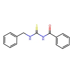 N-(benzylcarbamothioyl)benzamide structure