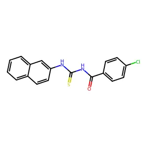 4-chloro-N-(naphthalen-2-ylcarbamothioyl)benzamide structure
