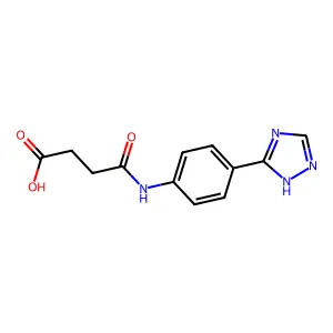 Succinanilic acid, p-(1H-1,2,4-triazol-5-yl)- structure