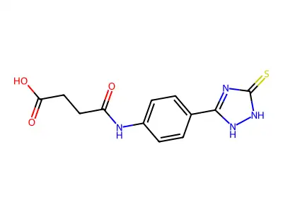 Succinanilic acid, p-(3-mercapto-1H-1,2,4-triazol-5-yl)- structure