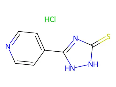 1H-1,2,4-Triazole-3-thiol, 5-(4-pyridyl)-, hydrochloride structure