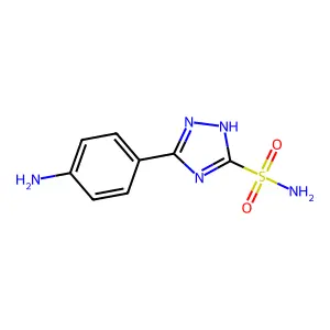 1H-1,2,4-Triazole-3-sulfonamide, 5-(p-aminophenyl)- structure