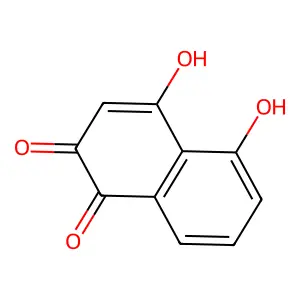 4,5-Dihydroxynaphthalene-1,2-dione structure