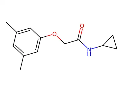 N-cyclopropyl-2-(3,5-dimethylphenoxy)acetamide structure