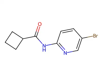 N-(5-bromopyridin-2-yl)cyclobutanecarboxamide structure
