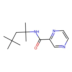 N-(1,1,3,3-Tetramethylbutyl)-2-pyrazinecarboxamide structure