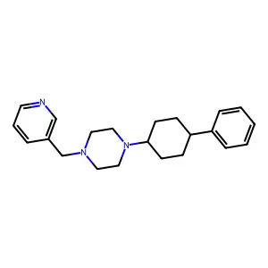 1-(4-Phenylcyclohexyl)-4-(pyridin-3-ylmethyl)piperazine structure