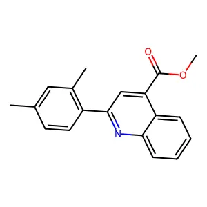 Methyl 2-(2,4-dimethylphenyl)quinoline-4-carboxylate structure