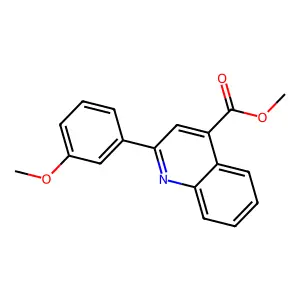 Methyl 2-(3-methoxyphenyl)quinoline-4-carboxylate structure