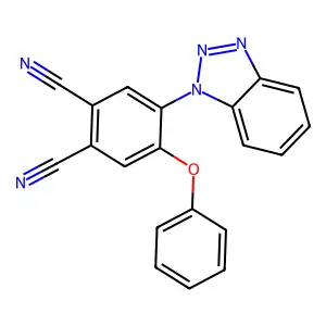 4-(Benzotriazol-1-yl)-5-phenoxybenzene-1,2-dicarbonitrile structure