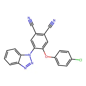 4-(Benzotriazol-1-yl)-5-(4-chlorophenoxy)benzene-1,2-dicarbonitrile structure