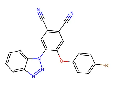 4-(Benzotriazol-1-yl)-5-(4-bromophenoxy)benzene-1,2-dicarbonitrile structure
