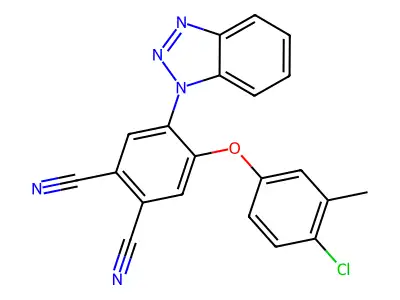 4-(Benzotriazol-1-yl)-5-(4-chloro-3-methylphenoxy)benzene-1,2-dicarbonitrile structure