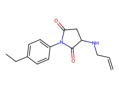 1-(4-Ethylphenyl)-3-(prop-2-enylamino)pyrrolidine-2,5-dione structure