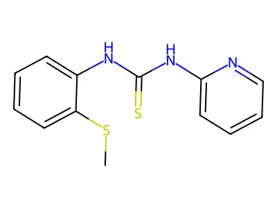Thiourea, N-[2-(methylthio)phenyl]-N'-2-pyridinyl- structure