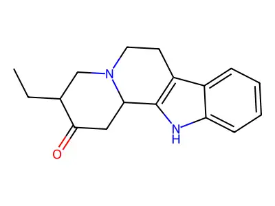 3-Ethyl-3,4,6,7,12,12B-hexahydro-1H-indolo(2,3-A)quinolizin-2-one structure