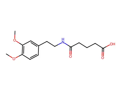 4-[2-(3,4-Dimethoxy-phenyl)-ethylcarbamoyl]-butyric acid structure