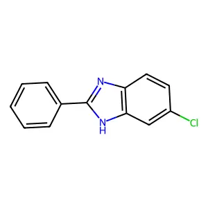 1H-Benzimidazole, 5-chloro-2-phenyl-, hydrate structure