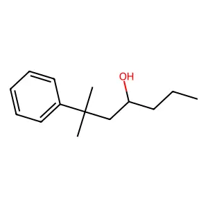 2-Methyl-2-phenylheptan-4-ol structure